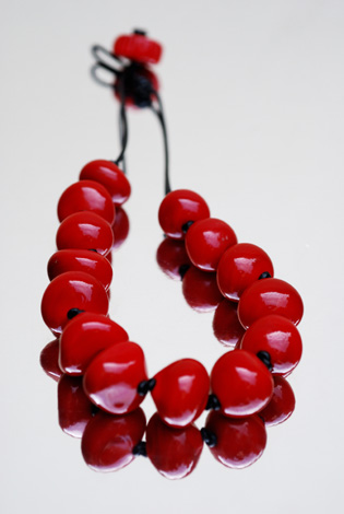 KK collana lava rossa