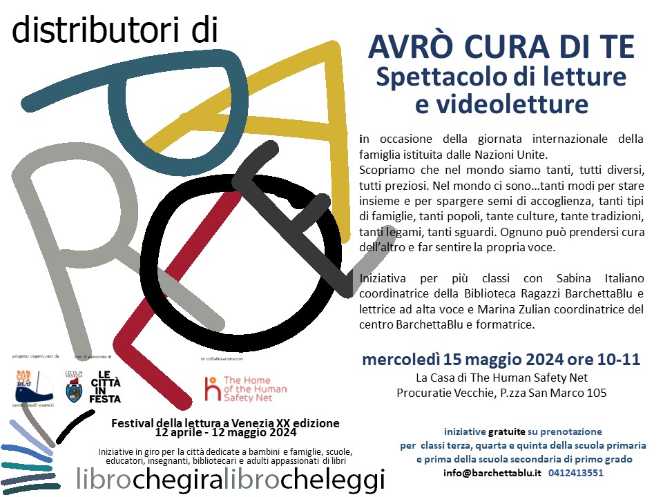 VOL spettacolo di letture Avrò cura di te THSN FL 24 BBLU